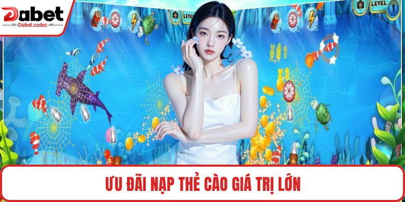 Ưu đãi nạp thẻ cào giá trị lớn